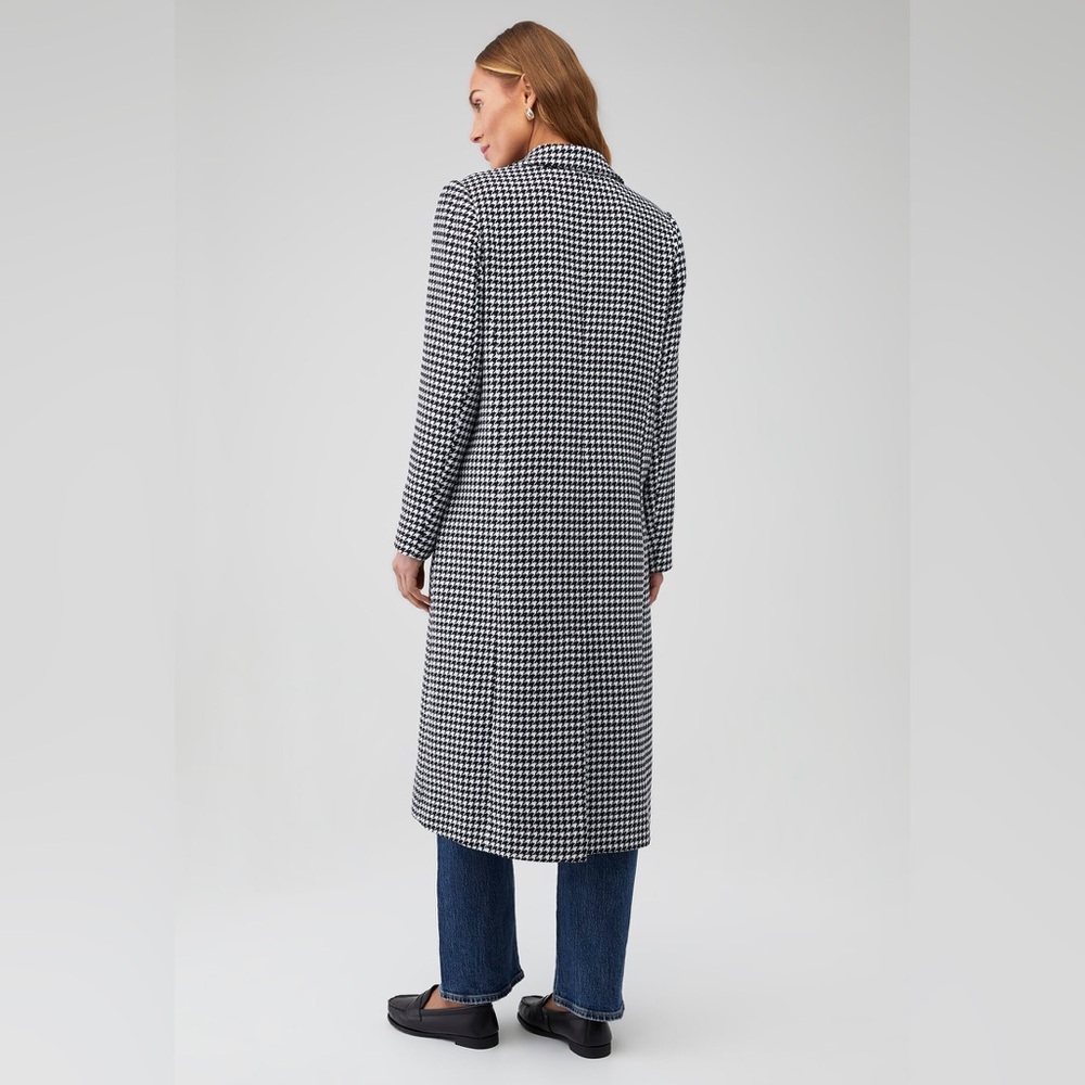 ÊTRE‎ AIMÉ HOUNDSTOOTH THE CITY COAT MSRP $200 EUC Size S - Picture 3 of 5